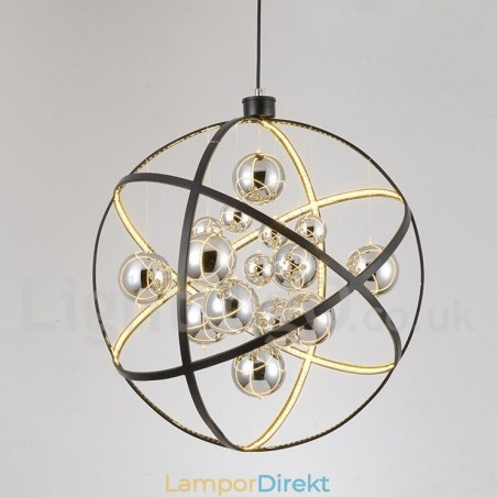 Diameter 50Cm 80Cm Vintage Globe Ljuskrona Rostig Färg Pendelljus Diameter 50Cm 80Cm Vintage Globe Ljuskrona Rostig Färg Pendelljus