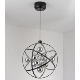 Diameter 50Cm 80Cm Vintage Globe Ljuskrona Rostig Färg Pendelljus