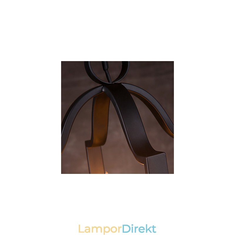 4 Ljus Vintage Minimalistisk Järnmålning Taklampa