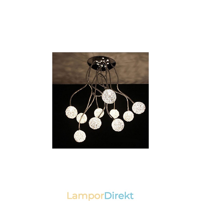 Enkel Iron Ceiling Rund Iron Creative Lampa Lampa Aluminium Wire Lampa
