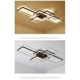 Modern Samtida Aluminiummålning Taklampa Infälld Vägglampa Med Fjärrkontroll Dimmer För Vardagsrummets Sängrum Kan Även Användas Som Vägglampa