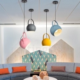 Northern Europe Steel Lighting Exhibition Store Pendellampa