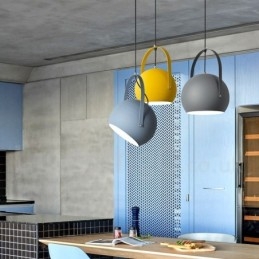 Northern Europe Steel Lighting Exhibition Store Pendellampa