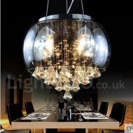 Modern Och Modern Crystal Lighting Butikslampa