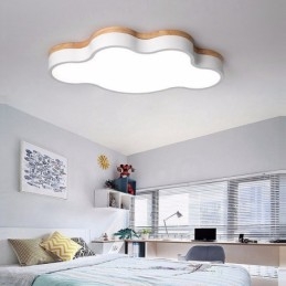 Macaron Multicolor Modern Contemporary Steel Flush Wood Light Taklampa