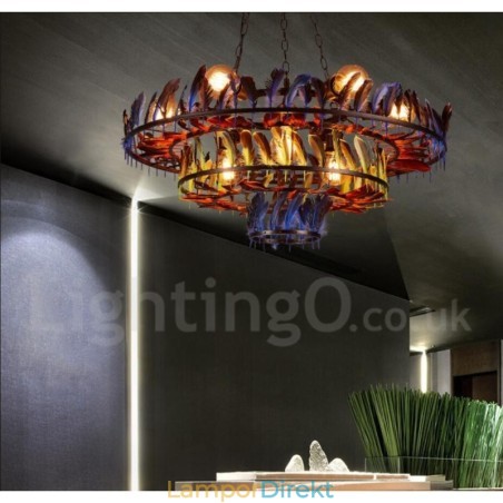 Retro Steel Lighting Butikshängande Ljuskrona Light Retro Steel Lighting Butikshängande Ljuskrona Light