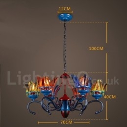 Retro Steel Lighting Butikshängande Ljuskrona Light