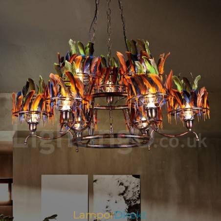 Retro Steel Lighting Butikshängande Ljuskrona Light Retro Steel Lighting Butikshängande Ljuskrona Light