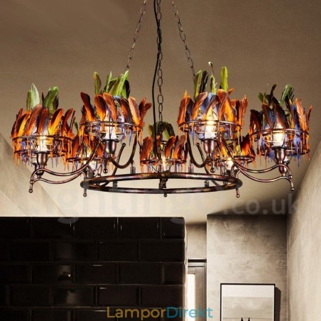 Retro Steel Lighting Butikshängande Ljuskrona Light Retro Steel Lighting Butikshängande Ljuskrona Light