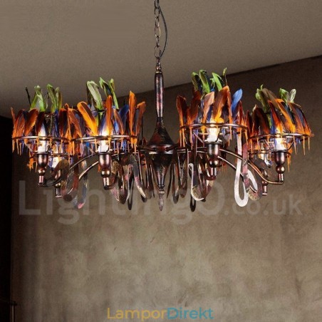 Retro Steel Lighting Butikshängande Ljuskrona Light Retro Steel Lighting Butikshängande Ljuskrona Light