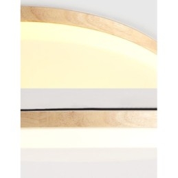 Nordic Round Taklampa Enkel Modern Massivträ Lampa Ultratunn Taklampa