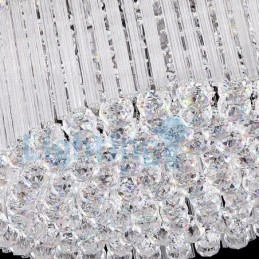 Modern Och Modern Ljuskrona Infälld Hängande Armatur Crystal Regndroppsljus