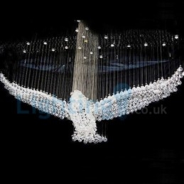 Modern Och Modern Ljuskrona Infälld Hängande Armatur Crystal Regndroppsljus