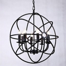 Ljuskrona Pendellampa I Ministil Modern Samtida Traditionell Klassisk Rustik Lodge Retro Lantern Country Globe