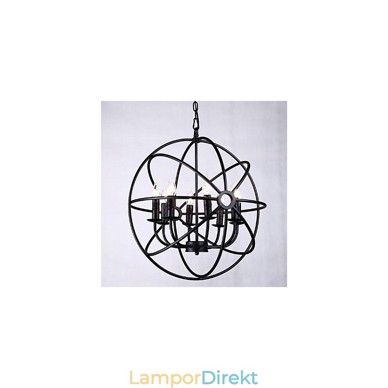Ljuskrona Pendellampa I Ministil Modern Samtida Traditionell Klassisk Rustik Lodge Retro Lantern Country Globe