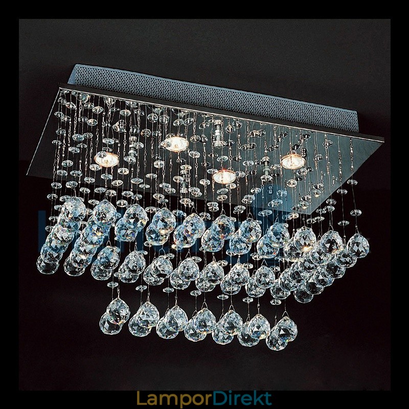 Modern Och Modern Ljuskrona Infälld Hängande Armatur Crystal Regndroppsljus
