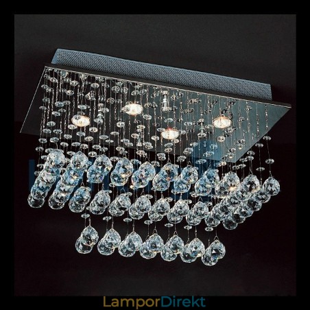 Modern Och Modern Ljuskrona Infälld Hängande Armatur Crystal Regndroppsljus Modern Och Modern Ljuskrona Infälld Hängande Armatur Crystal Regndroppsljus