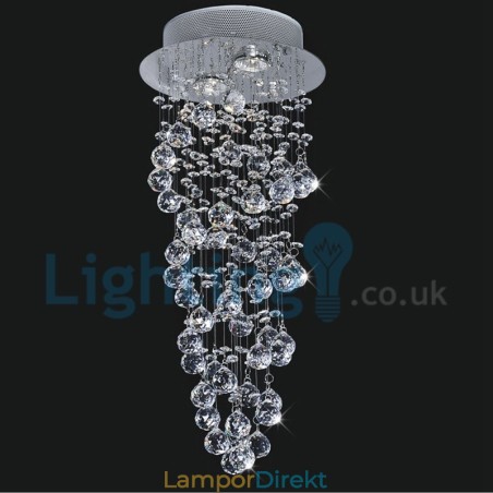 Modern Och Modern Ljuskrona Infälld Hängande Armatur Crystal Regndroppsljus Modern Och Modern Ljuskrona Infälld Hängande Armatur Crystal Regndroppsljus