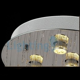 Modern Och Modern Ljuskrona Infälld Hängande Armatur Crystal Regndroppsljus