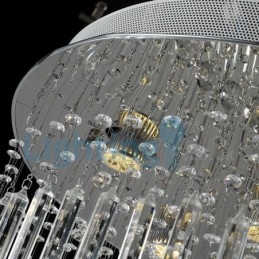 Modern Och Modern Ljuskrona Infälld Hängande Armatur Crystal Regndroppsljus