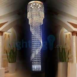 Modern Och Modern Ljuskrona Infälld Hängande Armatur Crystal Regndroppsljus