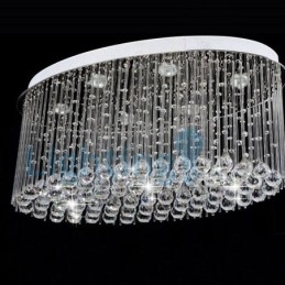 Modern Och Modern Ljuskrona Infälld Hängande Armatur Crystal Regndroppsljus