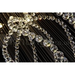 Modern Och Modern Ljuskrona Infälld Hängande Armatur Crystal Regndroppsljus