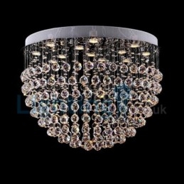 Modern Och Modern Ljuskrona Infälld Hängande Armatur Crystal Regndroppsljus