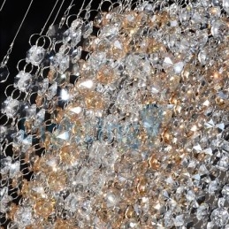 Modern Och Modern Ljuskrona Infälld Hängande Armatur Crystal Regndroppsljus