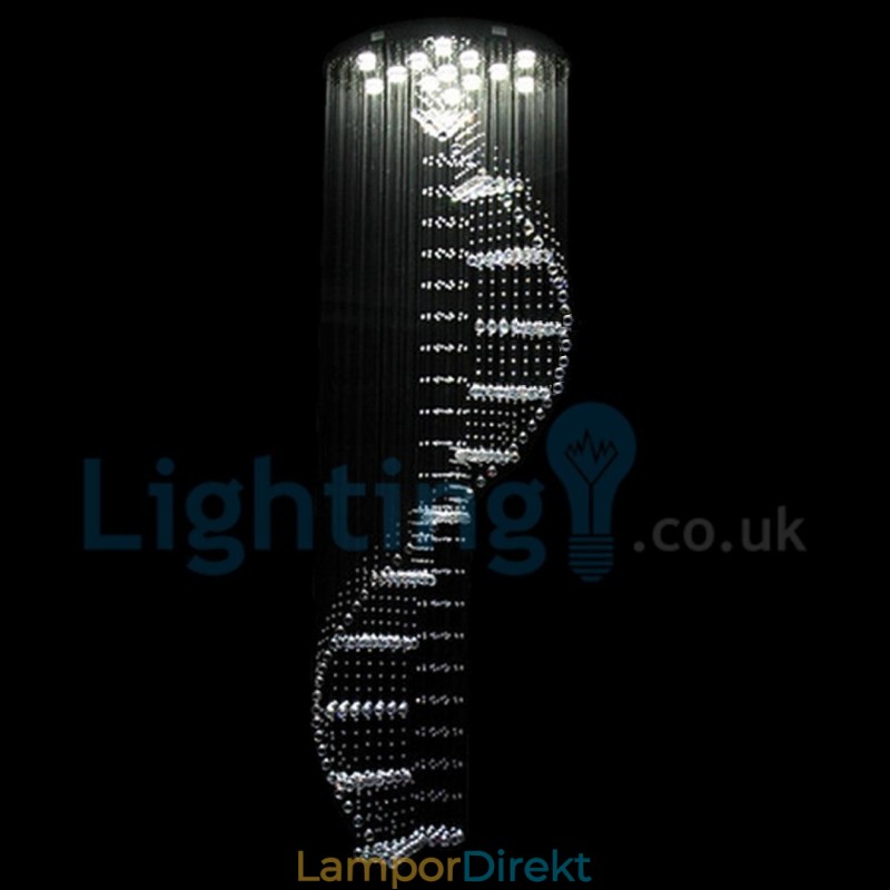 Modern Och Modern Ljuskrona Infälld Hängande Armatur Crystal Regndroppsljus