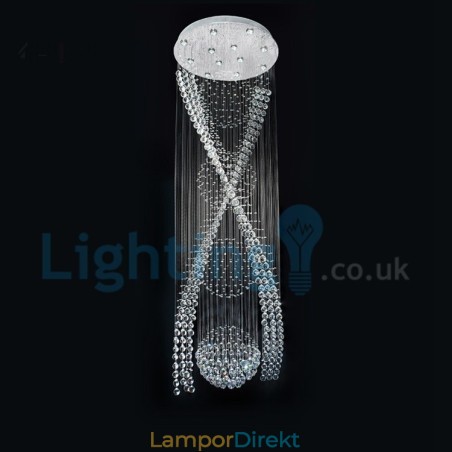Modern Och Modern Ljuskrona Infälld Hängande Armatur Crystal Regndroppsljus Modern Och Modern Ljuskrona Infälld Hängande Armatur Crystal Regndroppsljus