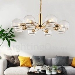 8 Lights Nordic Postmodern Creative Glass Magic Bean Ljuskrona