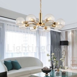 8 Lights Nordic Postmodern Creative Glass Magic Bean Ljuskrona