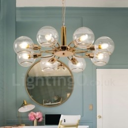 8 Lights Nordic Postmodern Creative Glass Magic Bean Ljuskrona