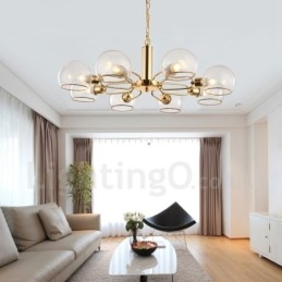 8 Lights Nordic Postmodern Creative Glass Magic Bean Ljuskrona