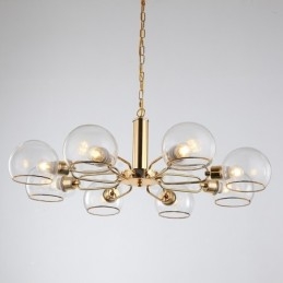 8 Lights Nordic Postmodern Creative Glass Magic Bean Ljuskrona