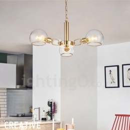3 Lights Nordic Postmodern Creative Glass Magic Bean Ljuskrona