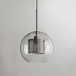 Modern Minimalistisk Nordisk Stil Dekoration Cafe Glas Ball Single Head Pendellampa