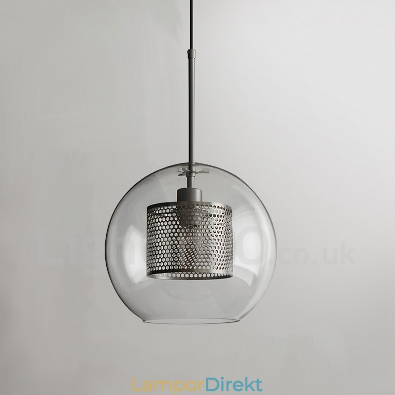 Modern Minimalistisk Nordisk Stil Dekoration Cafe Glas Ball Single Head Pendellampa