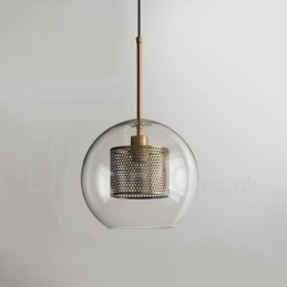 Modern Minimalistisk Nordisk Stil Dekoration Cafe Glas Ball Single Head Pendellampa