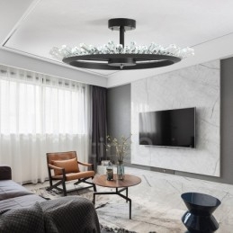 Moderna Samtida Taklampor I Kristall