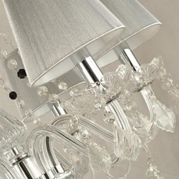 Ljuskrona Crystal Luxury Modern 1 Tiers Living 6 Lights