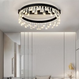 Modernt Minimalistiskt Kreativt Cirkulärt Takkristallljus