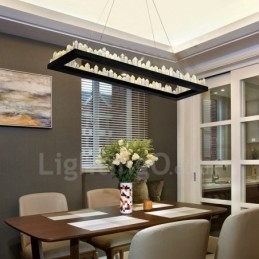 Nyaste Design Rektangel Kristall Taklampa