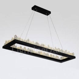 Nyaste Design Rektangel Kristall Taklampa