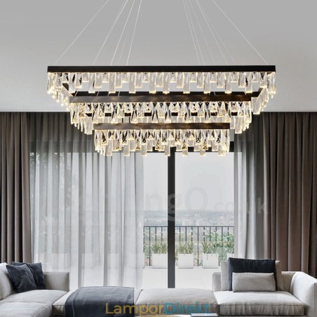 Nordic Crystal Pendellampa Rektangulär Atmosfär Pendellampa Postmodern Lighting Nordic Crystal Pendellampa Rektangulär Atmosfär Pendellampa Postmodern Lighting