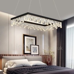 Nordic Crystal Pendellampa Rektangulär Atmosfär Pendellampa Postmodern Lighting