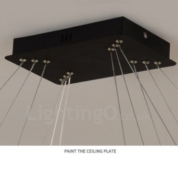 Nordic Crystal Pendellampa Rektangulär Atmosfär Pendellampa Postmodern Lighting