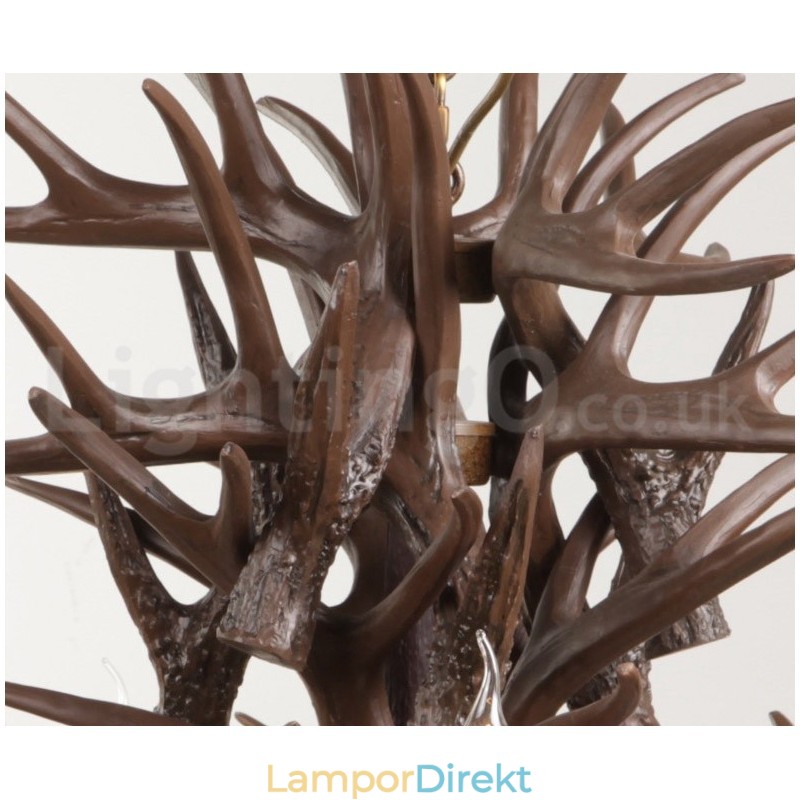 9 Lätt Rustik Konstnärlig Retro Antler Ljuskrona