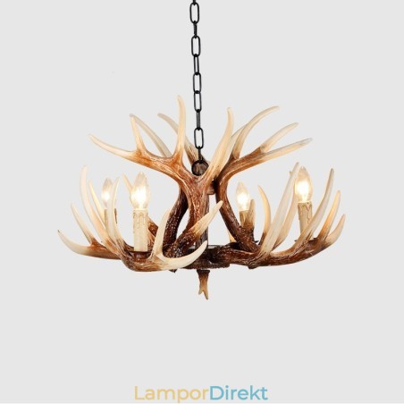 4 Ljus Rustik Konstnärlig Retro Antler Antik Ljuskrona 4 Ljus Rustik Konstnärlig Retro Antler Antik Ljuskrona